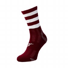 Precision Pro Hooped GAA Mid Socks (Maroon White) Junior Uk 12-2